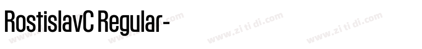 RostislavC Regular字体转换